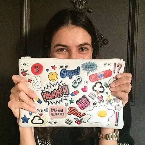 [Anya Hindmarch] 안야 힌드마치 올오버스티커 클러치 (All over sticker clutch) 2 Col