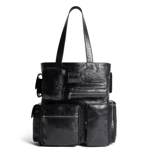 [Balenciaga] 발렌시아가 남성 수퍼비지 토트백 블랙 785296210C81000