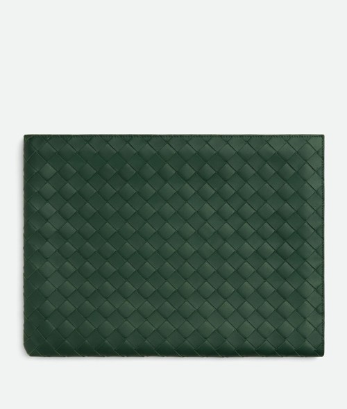 [Bottega Veneta] 보테가 베네타 인트레치아토 하프 지퍼 파우치 607479