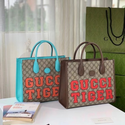 [Gucci] 구찌 타이거 GG 스몰 토트백 659983