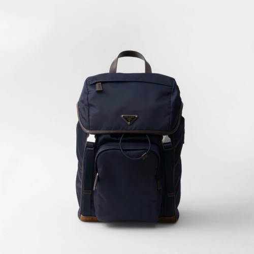 [Prada] 프라다 Re-Nylon and leather backpack 2VZ135VHYF384 F0C1B