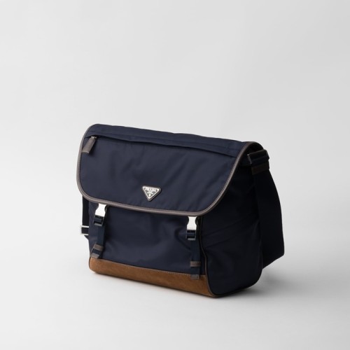 [Prada] 프라다 Small Re-Nylon and leather shoulder bag 2VD052_384_F0C1B_V_OYF