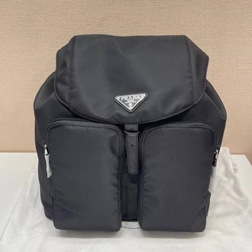 [Prada] 프라다 삼각로고 포코노 테수토 백팩 블랙 1BZ005