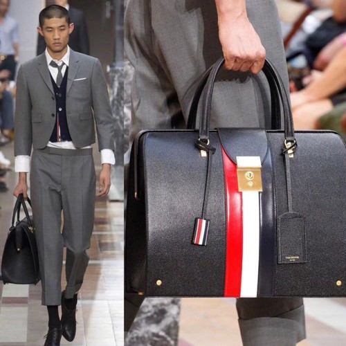 [Thom Browne] 톰브라운 폴리셰 가죽 토드백