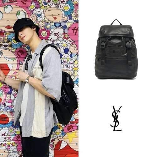 [Saint Laurent] 생로랑 엠보싱 로고 백팩 756285 AACMV 1000