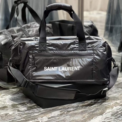 [Saint Laurent] 생 로랑 블랙 로고 프린트 립스탑 트래블 백 299588
