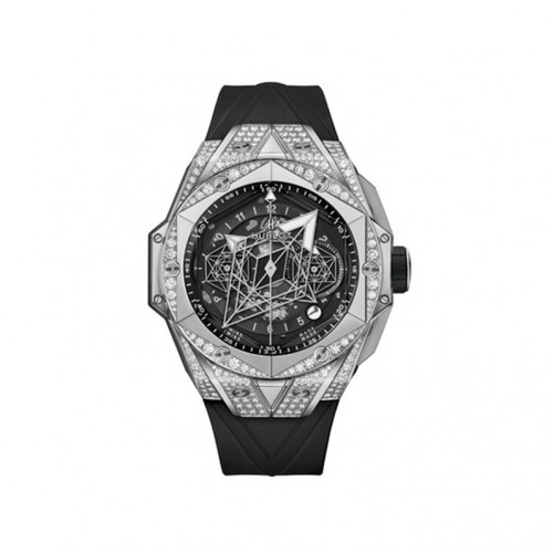 [Hublot] 위블로 빅뱅 45mm 티타늄 베젤 오토매틱 러버밴드시계 418.NX.1107.RX.1604.MXM20