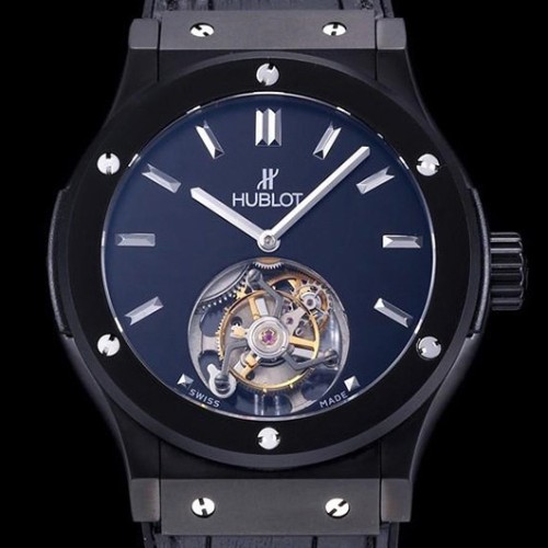 [Hublot] 위블로 솔로 뱅 투어빌론 블랙 다이얼