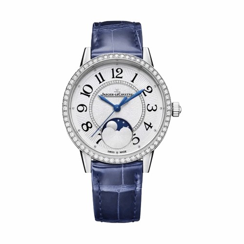 [JAEGER LECOULTRE] 예거르쿨트르 랑데부 클래식 실버 그레이 다이얼 오토매틱 무브먼트 가죽시계 Q3578430