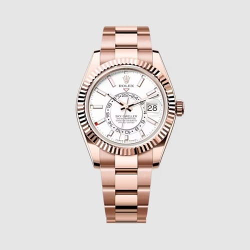 [Rolex] 롤렉스 스카이 드웰러 오이스터 42 mm 화이트 다이얼 오토매틱 메탈 시계 336935