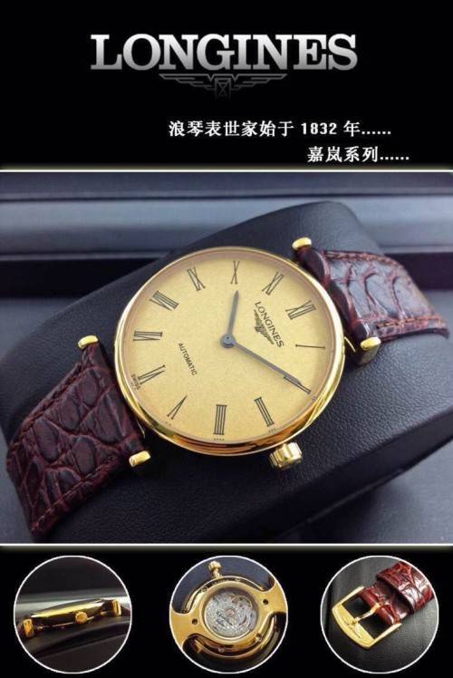 LONGINES (custom급 남성용 Swiss eta Automatic Movment,Sapphire Glass,Italy Leather Band)
