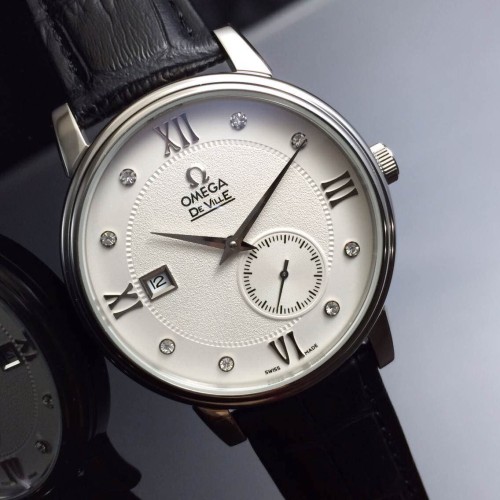OMEGA (custom급 남성용 Swiss eta Automatic Movment,Sapphire Glass,Italy Leather Band)