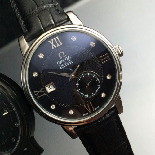 OMEGA (custom급 남성용 Swiss eta Automatic Movment,Sapphire Glass,Italy Leather Band)