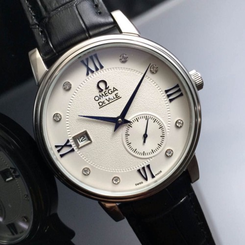 OMEGA (custom급 남성용 Swiss eta Automatic Movment,Sapphire Glass,Italy Leather Band)