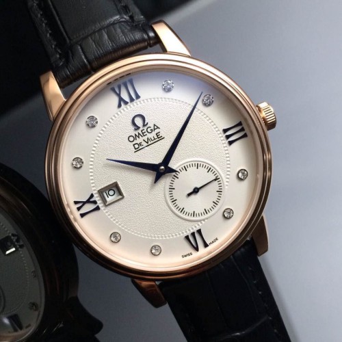 OMEGA (custom급 남성용 Swiss eta Automatic Movment,Sapphire Glass,Italy Leather Band)
