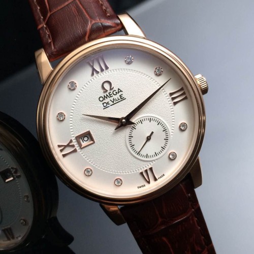 OMEGA (custom급 남성용 Swiss eta Automatic Movment,Sapphire Glass,Italy Leather Band)