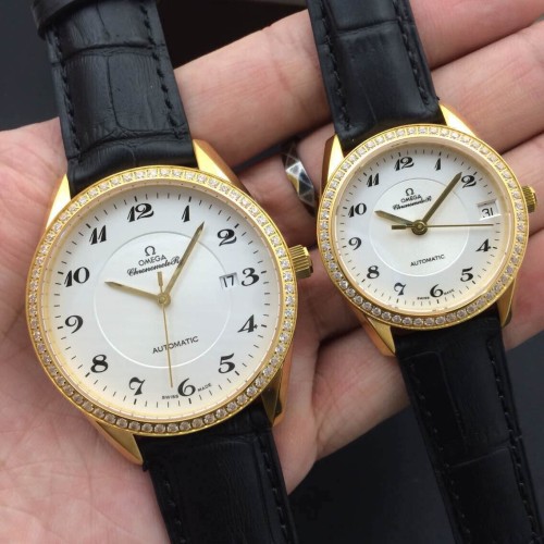 OMEGA (custom급 커플용 Swiss eta Automatic Movment,Sapphire Glass,Stainless Steel Band)