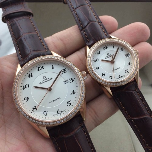 OMEGA (custom급 커플용 Swiss eta Automatic Movment,Sapphire Glass,Stainless Steel Band)