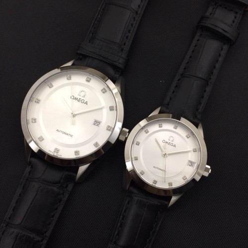 OMEGA (custom급 커플용 Swiss eta Automatic Movment,Sapphire Glass,Stainless Steel Band)