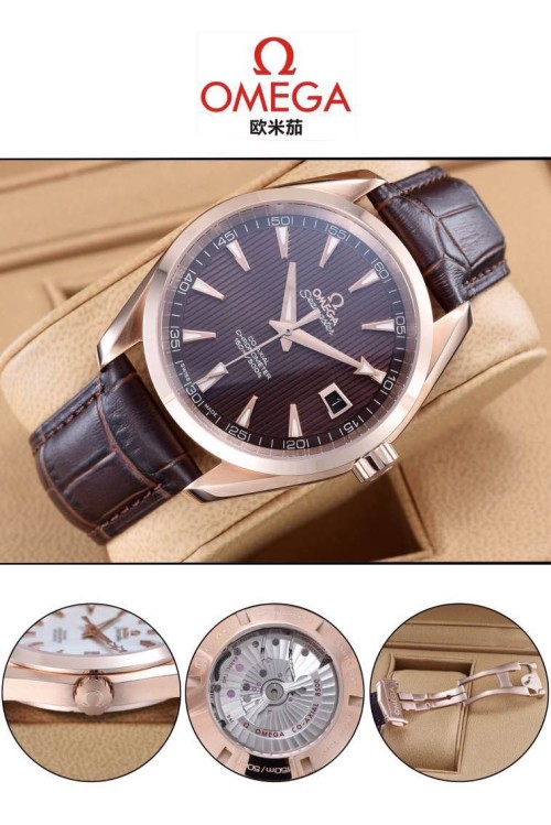 OMEGA(custom급 남성용 Swiss eta Automatic Movment,Sapphire Glass,Italy Leather Band)