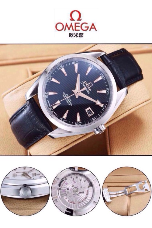 OMEGA(custom급 남성용 Swiss eta Automatic Movment,Sapphire Glass,Italy Leather Band)