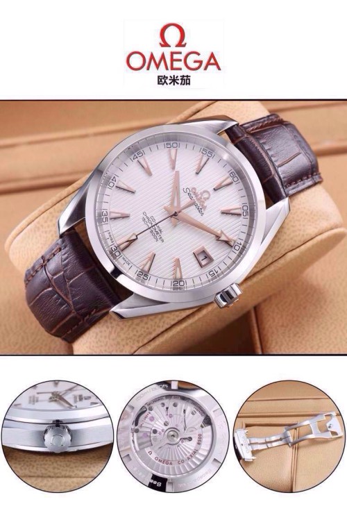 OMEGA(custom급 남성용 Swiss eta Automatic Movment,Sapphire Glass,Italy Leather Band)