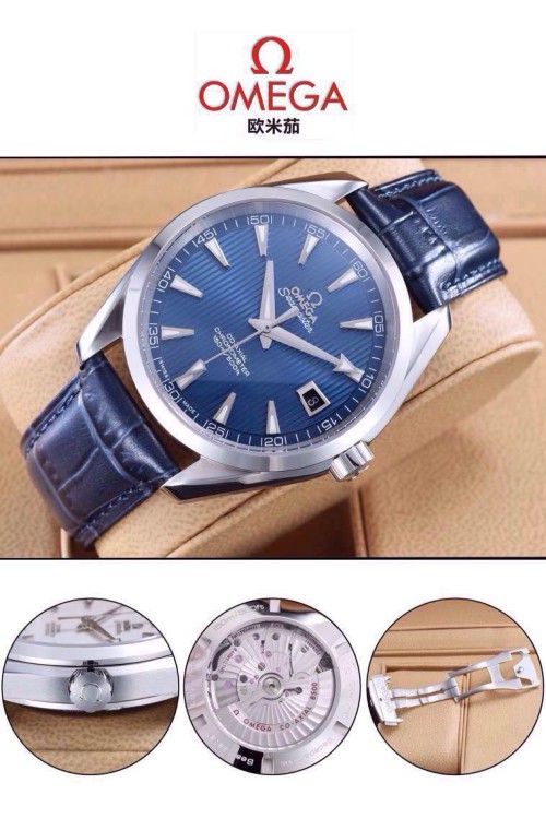 OMEGA(custom급 남성용 Swiss eta Automatic Movment,Sapphire Glass,Italy Leather Band)