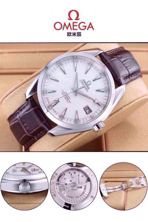 OMEGA(custom급 남성용 Swiss eta Automatic Movment,Sapphire Glass,Italy Leather Band)