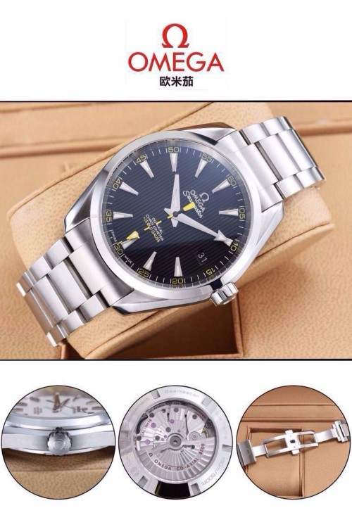 OMEGA (custom급 남성용 Swiss eta Automatic Movment,Sapphire Glass,Stainless Steel Band)