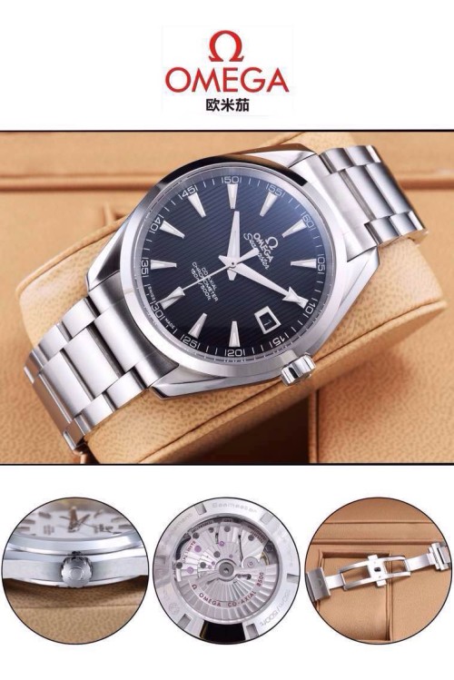 OMEGA (custom급 남성용 Swiss eta Automatic Movment,Sapphire Glass,Stainless Steel Band)