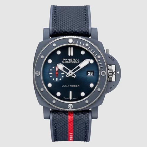 [LUMINOR PANERAI] 루미노르 파네라이 Submersible QuarantaQuattro Luna Rossa Ti-Ceramitech™ 42MM 오토매틱 워치 PAM01