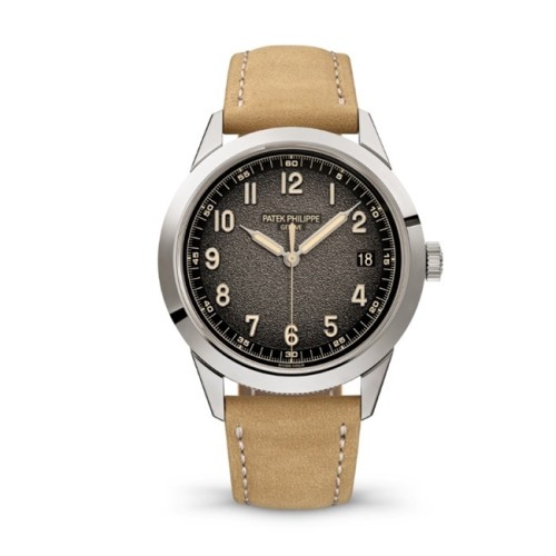 [Patek Philippe] 파텍필립 칼라트라바 40mm 그레이 다이얼 오토매틱 가죽 시계 5226G-001