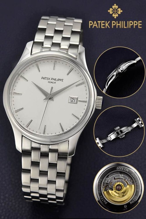 PATEK PHILIPPE (custom급 남성용 Swiss eta Automatic Movment,Sapphire Glass,Stainless Steel Band)