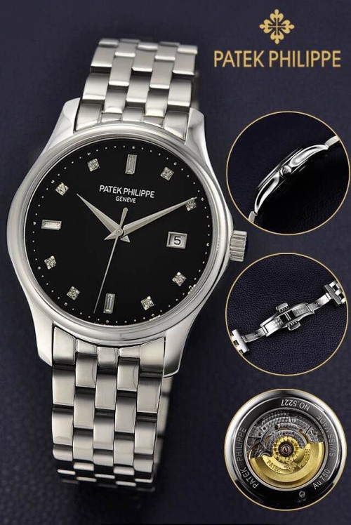 PATEK PHILIPPE (custom급 남성용 Swiss eta Automatic Movment,Sapphire Glass,Stainless Steel Band)