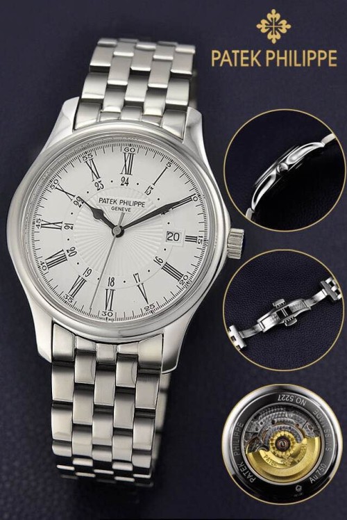 PATEK PHILIPPE (custom급 남성용 Swiss eta Automatic Movment,Sapphire Glass,Stainless Steel Band)