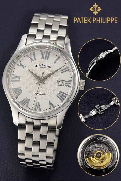 PATEK PHILIPPE (custom급 남성용 Swiss eta Automatic Movment,Sapphire Glass,Stainless Steel Band)