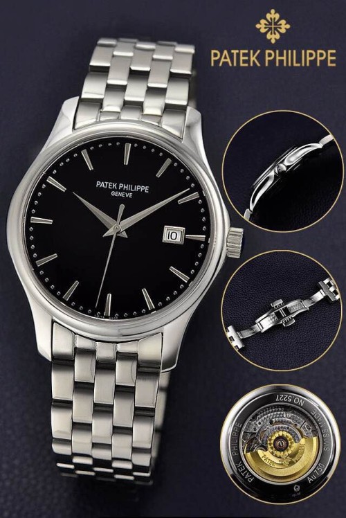 PATEK PHILIPPE (custom급 남성용 Swiss eta Automatic Movment,Sapphire Glass,Stainless Steel Band)