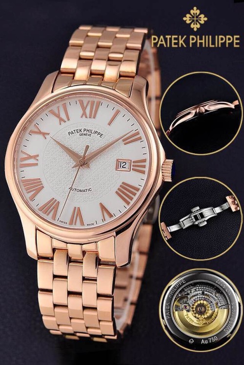 PATEK PHILIPPE (custom급 남성용 Swiss eta Automatic Movment,Sapphire Glass,Stainless Steel Band)