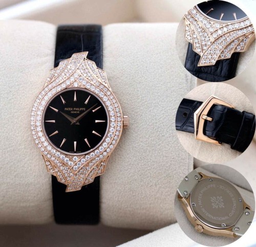 PATEK PHILIPPE(custom급 여성용 Swiss eta Quarts Movment,Sapphire Glass,Italy Leather Band)