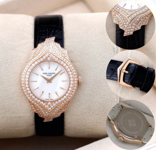 PATEK PHILIPPE(custom급 여성용 Swiss eta Quarts Movment,Sapphire Glass,Italy Leather Band)