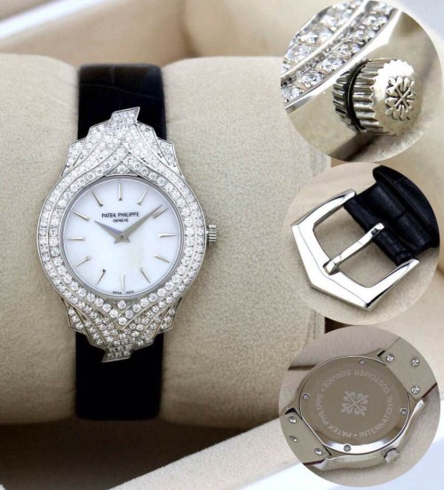PATEK PHILIPPE(custom급 여성용 Swiss eta Quarts Movment,Sapphire Glass,Italy Leather Band)