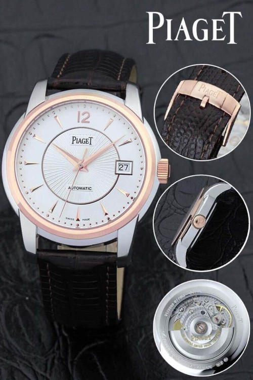 PIAGET (custom급 남성용 Swiss eta Automatic Movment,Sapphire Glass,Italy Leather Band)