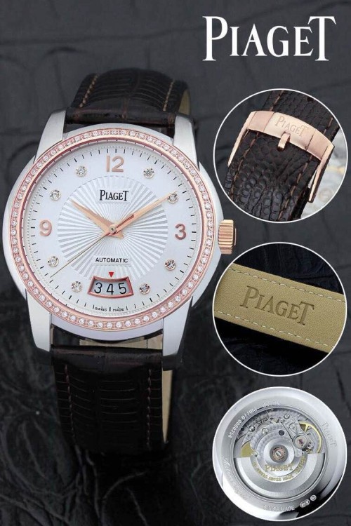 PIAGET (custom급 남성용 Swiss eta Automatic Movment,Sapphire Glass,Italy Leather Band)