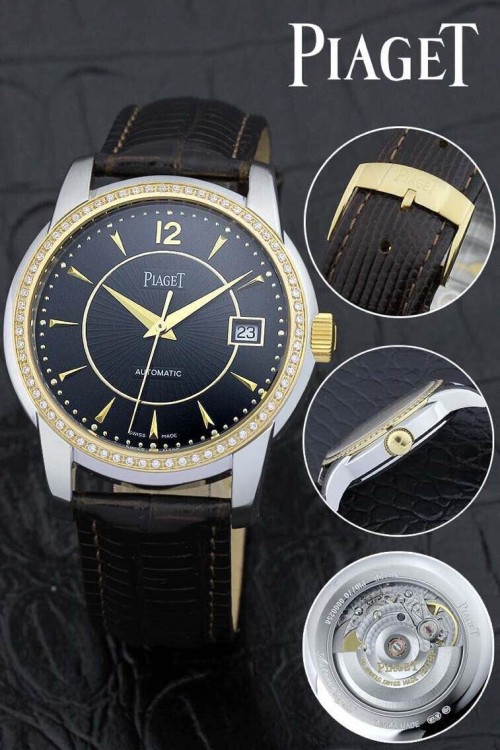 PIAGET (custom급 남성용 Swiss eta Automatic Movment,Sapphire Glass,Italy Leather Band)