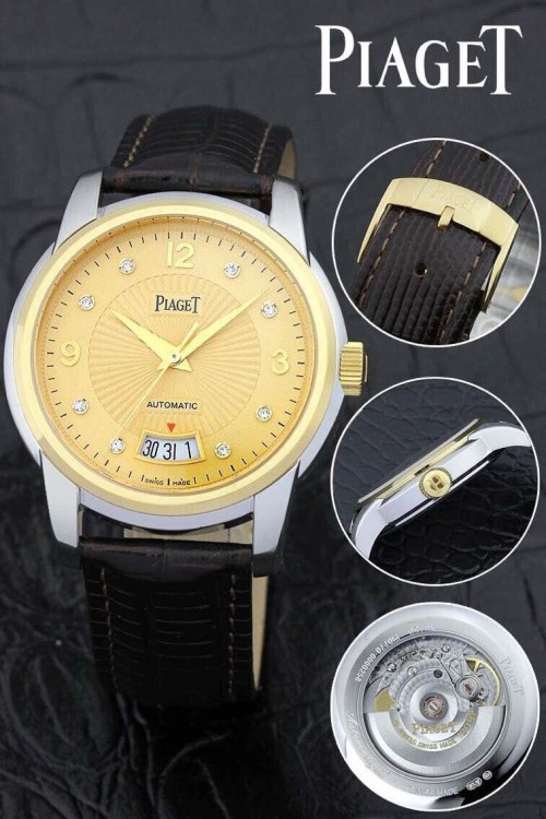 PIAGET (custom급 남성용 Swiss eta Automatic Movment,Sapphire Glass,Italy Leather Band)