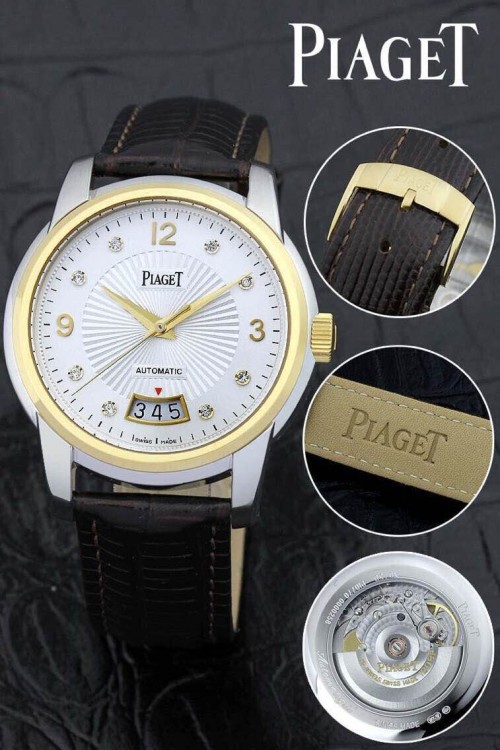 PIAGET (custom급 남성용 Swiss eta Automatic Movment,Sapphire Glass,Italy Leather Band)