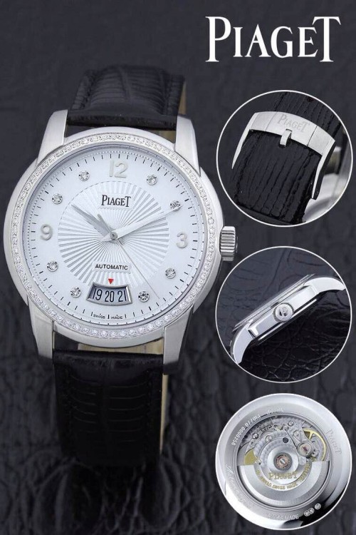 PIAGET (custom급 남성용 Swiss eta Automatic Movment,Sapphire Glass,Italy Leather Band)