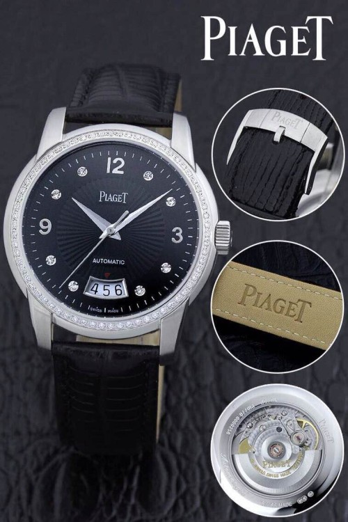 PIAGET (custom급 남성용 Swiss eta Automatic Movment,Sapphire Glass,Italy Leather Band)
