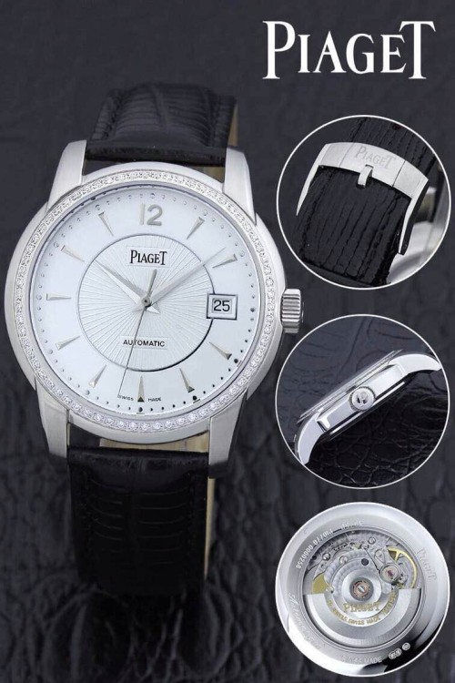 PIAGET (custom급 남성용 Swiss eta Automatic Movment,Sapphire Glass,Italy Leather Band)