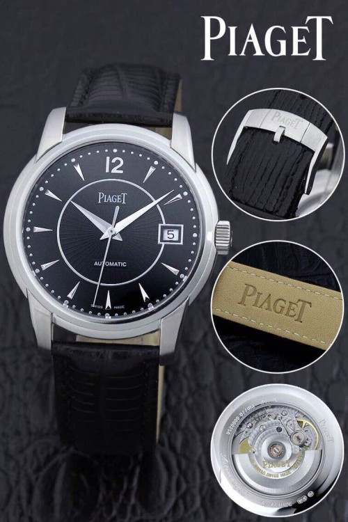 PIAGET (custom급 남성용 Swiss eta Automatic Movment,Sapphire Glass,Italy Leather Band)